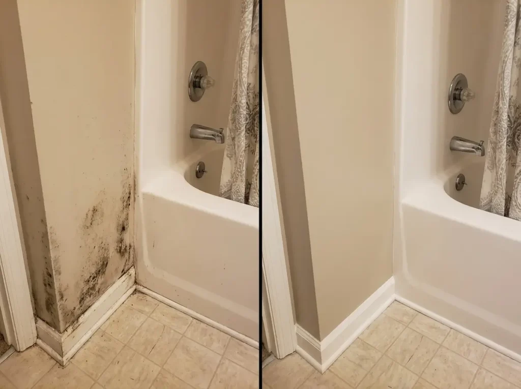 Basement water damage requiring water extraction in Everett, WA